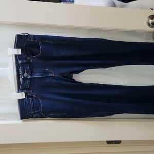 Express Barely Boot Low Rise Blue Jean